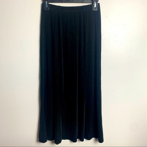 Birch Hill maxi black stretchy A line ladies skirt - Small - Picture 1 of 7